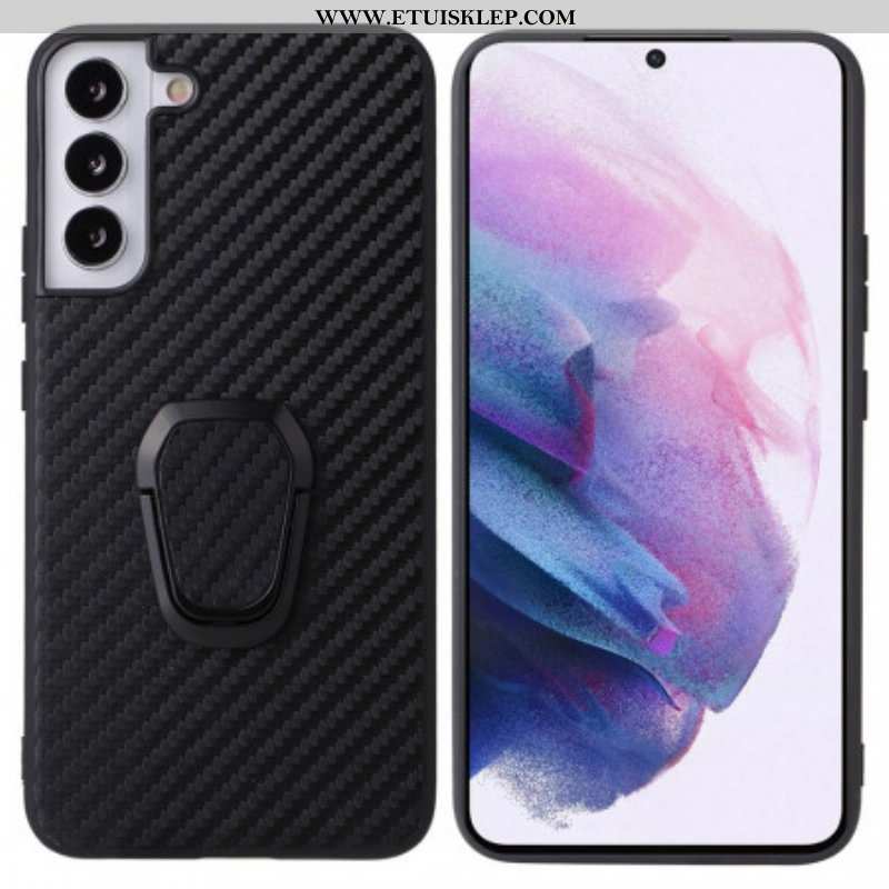 Etui do Samsung Galaxy S22 5G Wspornik Pierścienia Z Włókna Węglowego